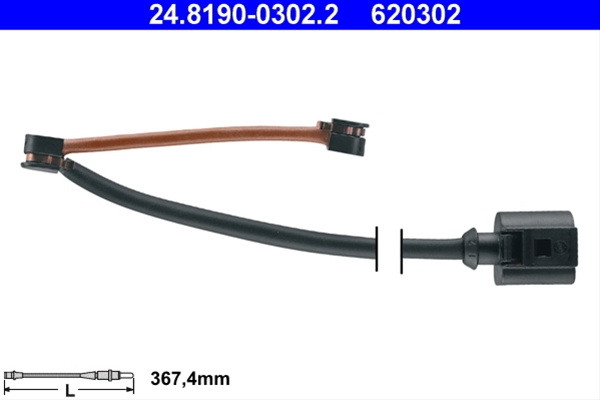 Senzor De Avertizare,uzura Placute De Frana Ate Vag 24.8190-0302.2