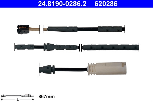 Senzor De Avertizare,uzura Placute De Frana Ate Bmw 24.8190-0286.2