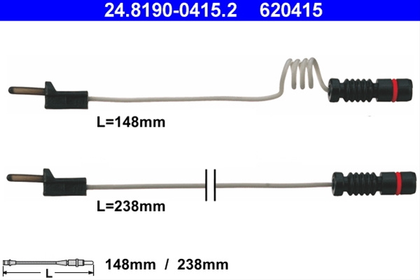 Senzor De Avertizare,uzura Placute De Frana Ate Mercedes-Benz 24.8190-0415.2