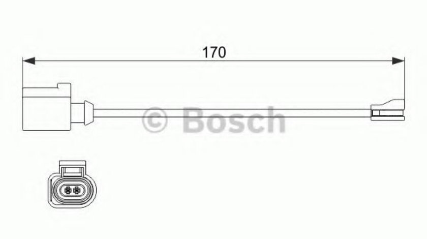 Senzor de avertizare,uzura placute de frana AUDI A3 Limousine (8VS) (2013 - 2016) BOSCH 1 987 474 512 piesa NOUA