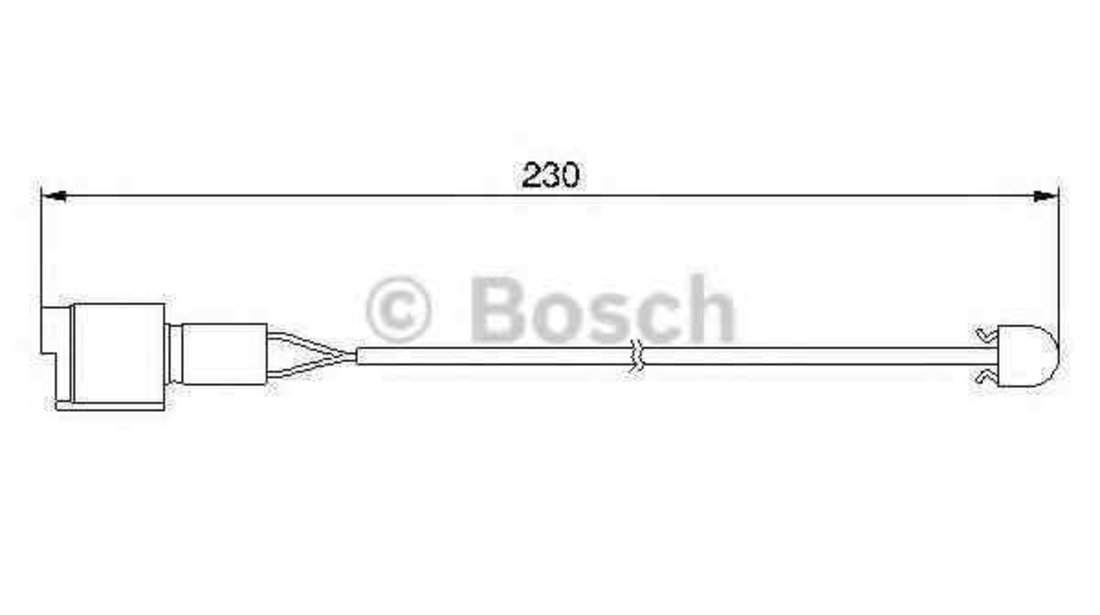 senzor de avertizare,uzura placute de frana BMW 7 (E32) BOSCH 1 987 474 910