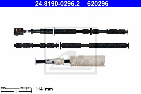 Senzor de avertizare,uzura placute de frana BMW X1 (E84) (2009 - 2015) ATE 24.8190-0296.2 piesa NOUA