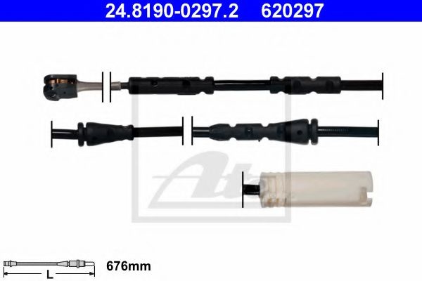 Senzor de avertizare,uzura placute de frana BMW X1 (E84) (2009 - 2015) ATE 24.8190-0297.2 piesa NOUA
