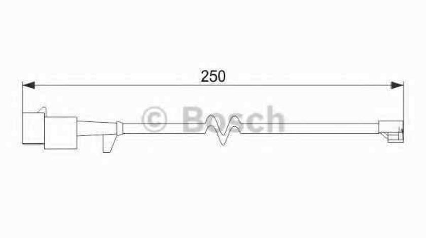 senzor de avertizare,uzura placute de frana IVECO DAILY IV platou / sasiu BOSCH 1 987 474 574