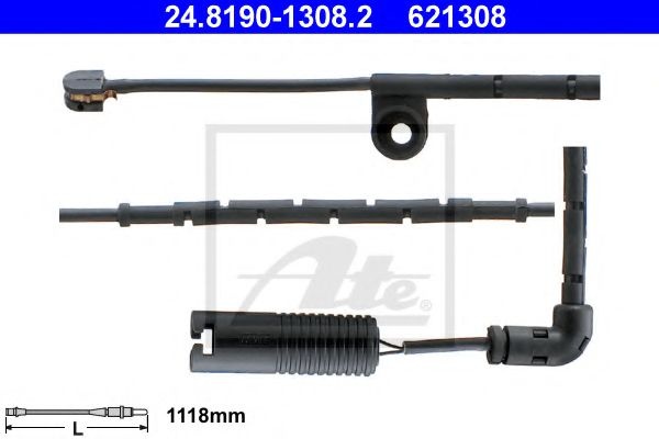 Senzor de avertizare,uzura placute de frana LAND ROVER RANGE ROVER III (LM) (2002 - 2012) ATE 24.8190-1308.2 piesa NOUA