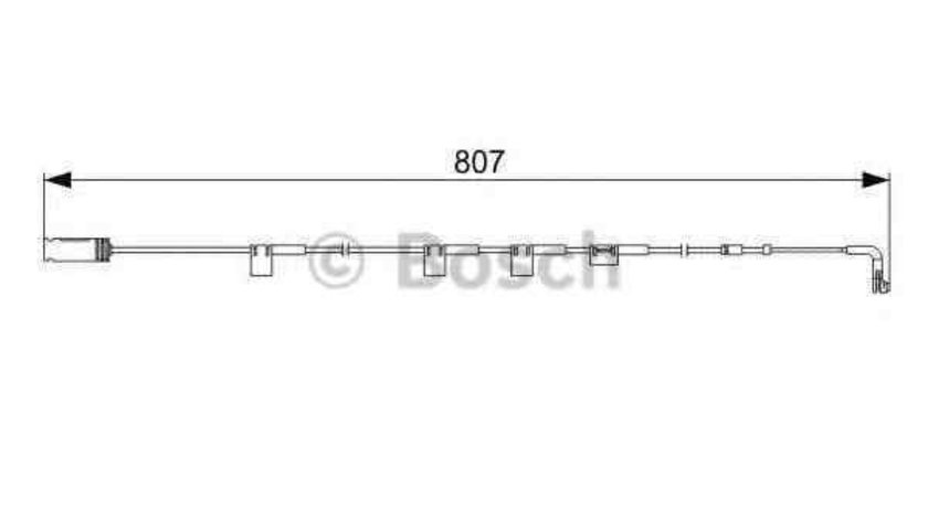 senzor de avertizare,uzura placute de frana MINI MINI (R56) BOSCH 1 987 473 058