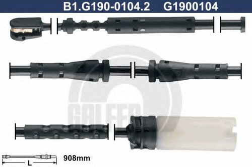 Senzor de avertizare,uzura placute de frana MINI MINI COUNTRYMAN (R60) (2010 - 2016) GALFER B1.G190-...