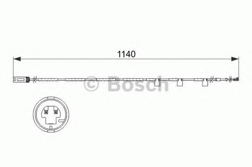 Senzor de avertizare,uzura placute de frana MINI MINI CLUBMAN (R55) (2007 - 2015) BOSCH 1 987 473 52...
