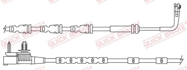 Senzor de avertizare,uzura placute de frana punte fata (WS0447A QBK) JAGUAR