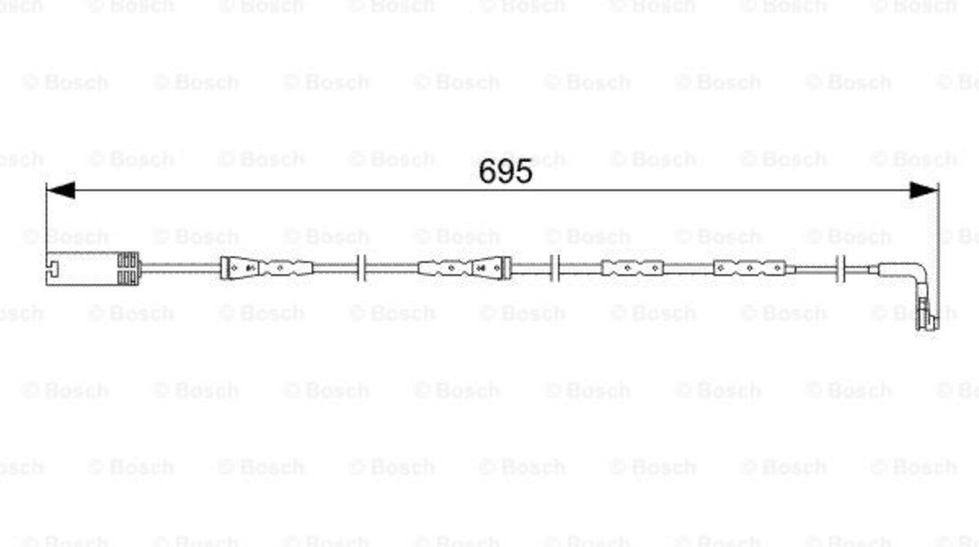 Senzor de avertizare,uzura placute de frana punte fata (1987473050 BOSCH) BMW