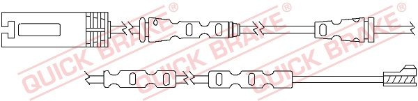 Senzor de avertizare,uzura placute de frana punte fata (WS0293A QBK) BMW