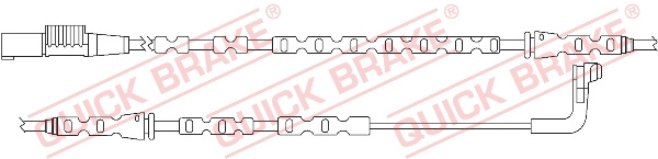 Senzor de avertizare,uzura placute de frana punte fata (WS0286A QBK) BMW