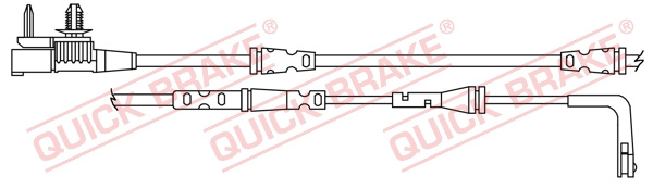 Senzor de avertizare,uzura placute de frana punte fata (WS0408A QBK) JAGUAR