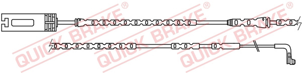Senzor de avertizare,uzura placute de frana punte fata (WS0259A QBK) BMW