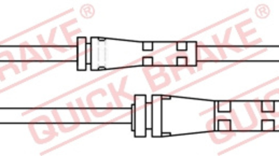 Senzor de avertizare,uzura placute de frana punte fata (WS0418A QBK) BMW,TOYOTA