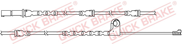 Senzor de avertizare,uzura placute de frana punte fata (WS0290A QBK) BMW