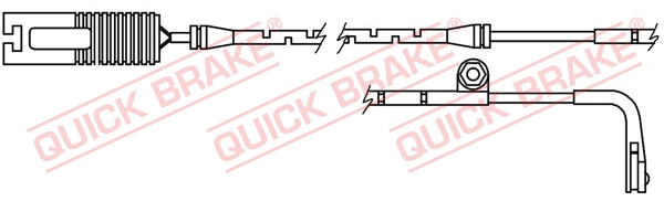 Senzor de avertizare,uzura placute de frana punte fata (WS0163A QBK) BMW