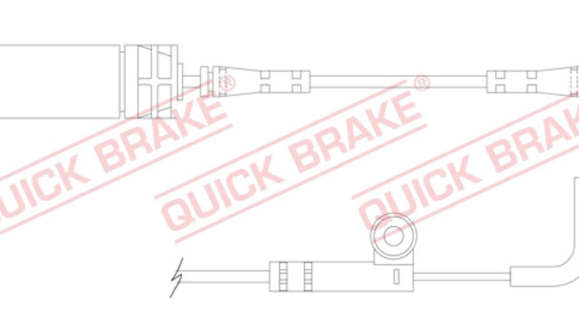 Senzor de avertizare,uzura placute de frana punte fata (WS0218A QBK) BMW