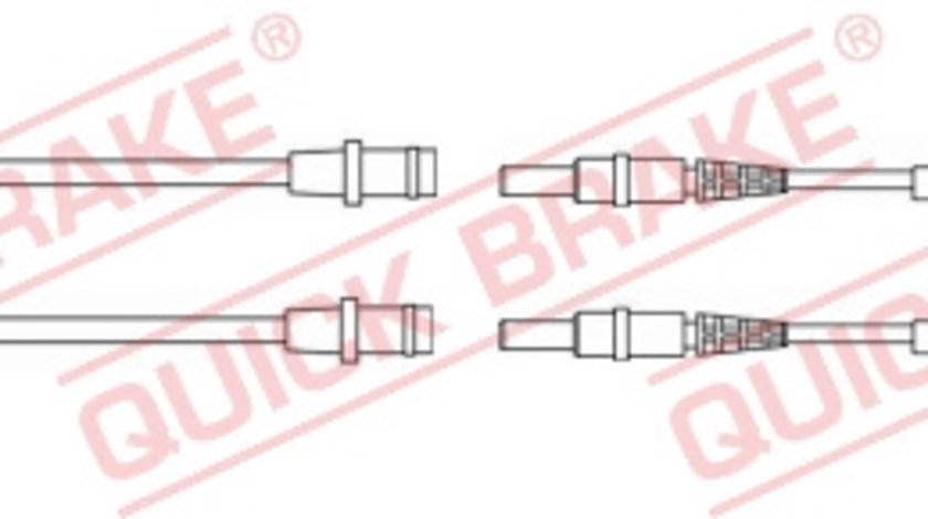 Senzor de avertizare,uzura placute de frana punte fata (WS0256A QBK) Citroen