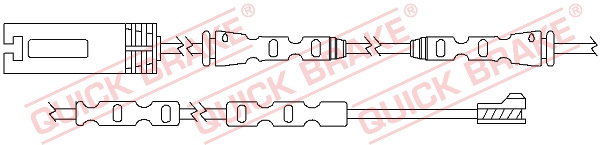 Senzor de avertizare,uzura placute de frana punte fata (WS0291A QBK) BMW