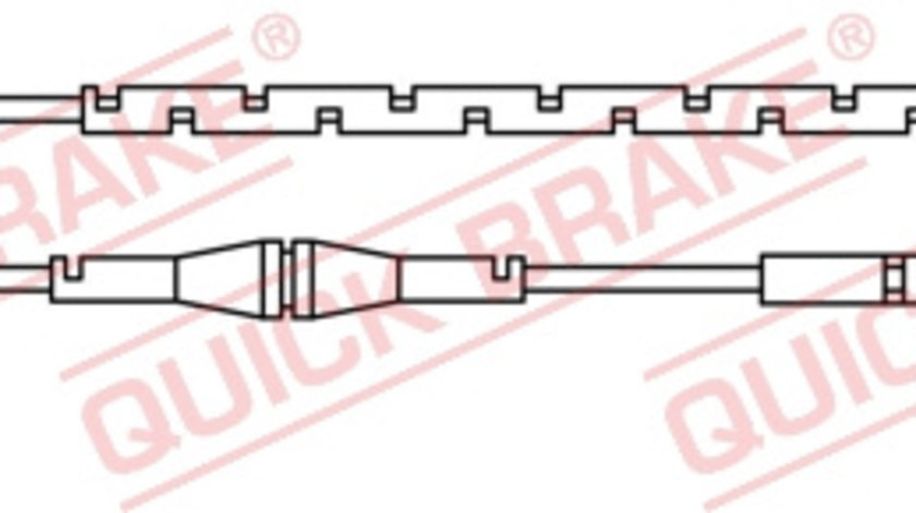 Senzor de avertizare,uzura placute de frana puntea spate (WS0222A QBK) BMW