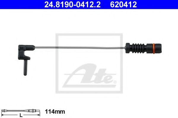 Senzor de avertizare,uzura placute de frana MERCEDES M-CLASS (W163) (1998 - 2005) ATE 24.8190-0412.2 piesa NOUA