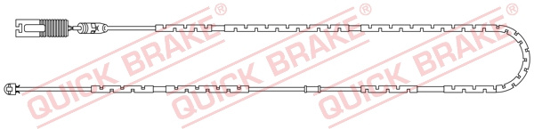 Senzor de avertizare,uzura placute de frana puntea spate (WS0248A QBK) BMW
