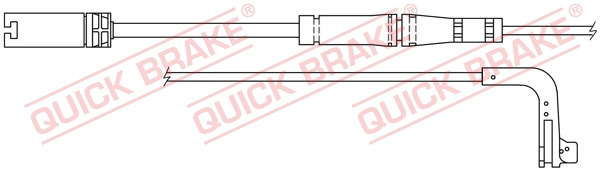 Senzor de avertizare,uzura placute de frana puntea spate (WS0249A QBK) BMW