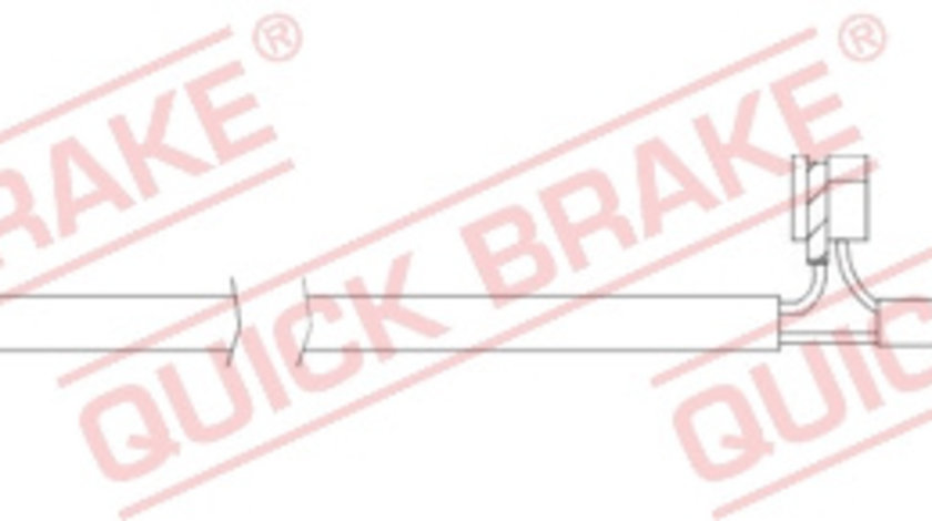 Senzor de avertizare,uzura placute de frana puntea spate (WS0336A QBK) PORSCHE