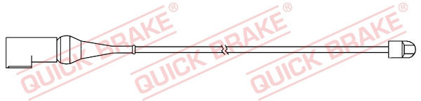 Senzor de avertizare,uzura placute de frana puntea spate (WS0367A QBK) FORD