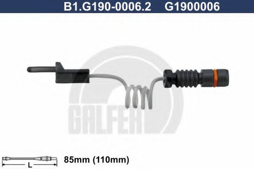 Senzor de avertizare,uzura placute de frana MERCEDES G-CLASS Cabrio (W463) (1989 - 2016) GALFER B1.G...
