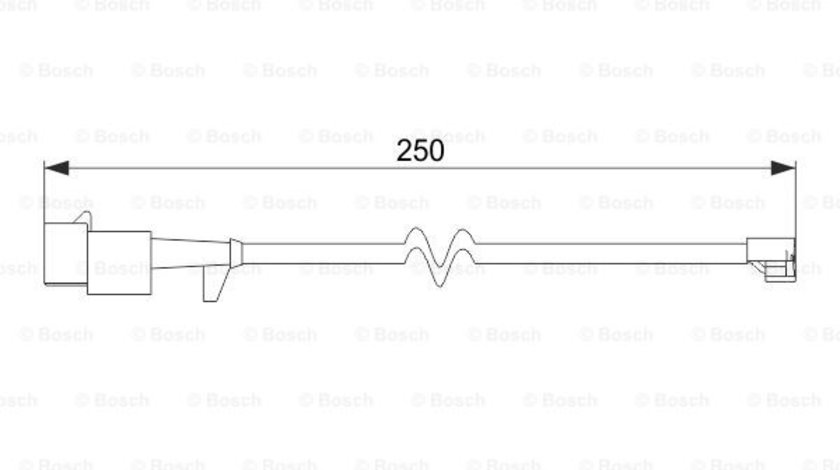 Senzor de avertizare,uzura placute de frana puntea spate (1987474574 BOSCH) IVECO