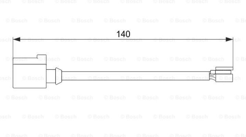 Senzor de avertizare,uzura placute de frana puntea spate (1987474566 BOSCH) PORSCHE,VW