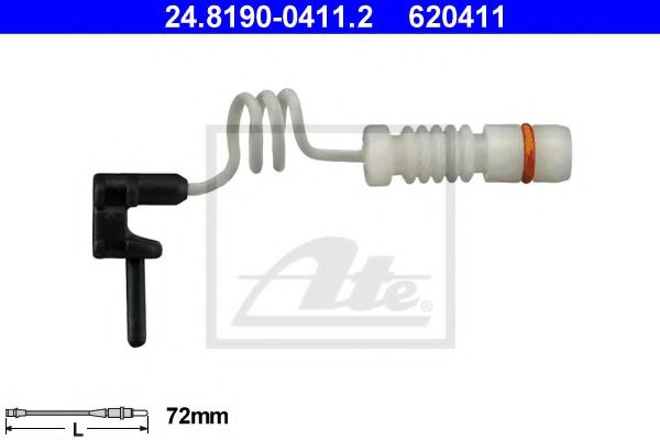 Senzor de avertizare,uzura placute de frana MERCEDES M-CLASS (W163) (1998 - 2005) ATE 24.8190-0411.2 piesa NOUA