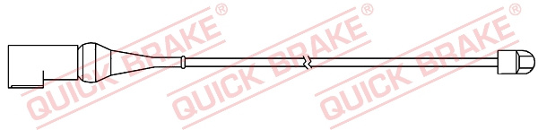 Senzor de avertizare,uzura placute de frana puntea spate (WS0366A QBK) FORD
