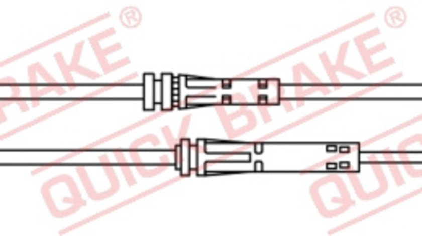 Senzor de avertizare,uzura placute de frana puntea spate (WS0446A QBK) BMW