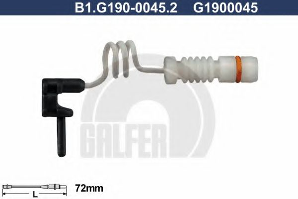 Senzor de avertizare,uzura placute de frana MERCEDES M-CLASS (W163) (1998 - 2005) GALFER B1.G190-0045.2 piesa NOUA