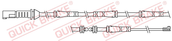 Senzor de avertizare,uzura placute de frana puntea spate (WS0365A QBK) BMW
