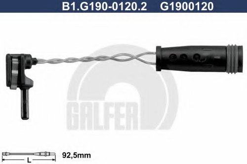 Senzor de avertizare,uzura placute de frana MERCEDES E-CLASS (W213) (2016 - 2016) GALFER B1.G190-012...