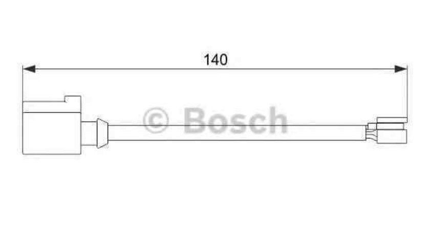 Senzor de avertizare,uzura placute de frana PORSCHE CAYENNE BOSCH 1 987 474 566