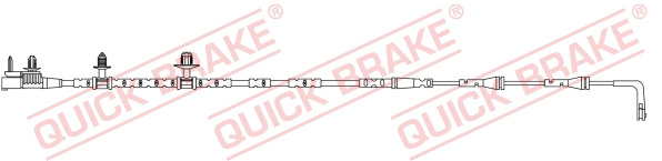 Senzor de avertizare,uzura placute de frana puntea spate (WS0437A QBK) JAGUAR