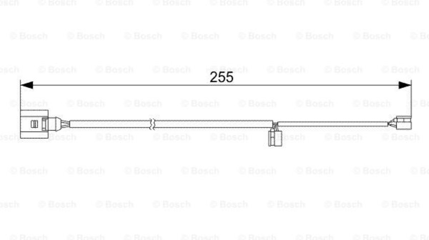 Senzor de avertizare,uzura placute de frana puntea spate (1987473013 BOSCH) AUDI,PORSCHE,VW