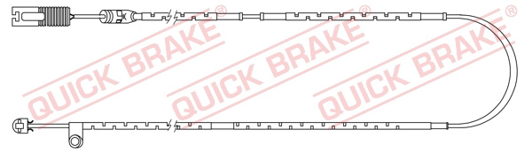 Senzor de avertizare,uzura placute de frana puntea spate (WS0254A QBK) LAND ROVER