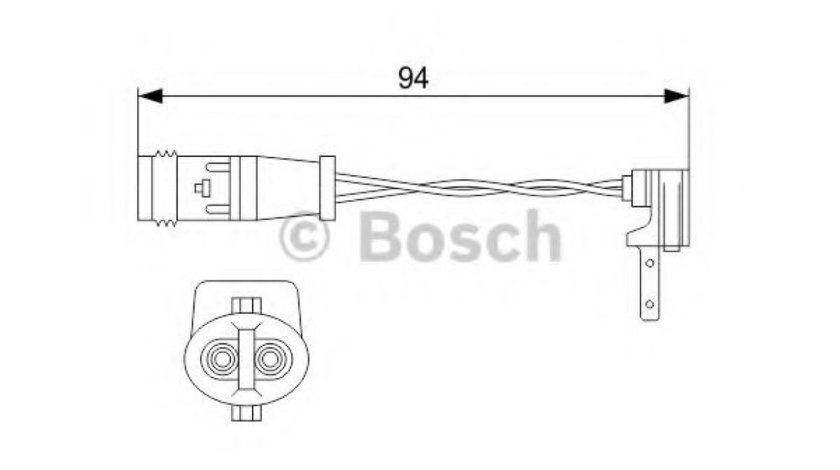 Senzor de avertizare,uzura placute de frana MERCEDES B-CLASS (W246, W242) (2011 - 2016) BOSCH 1 987 474 553 piesa NOUA