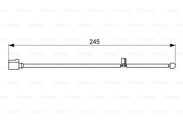 Senzor de avertizare,uzura placute de frana (1987473068 BOSCH)