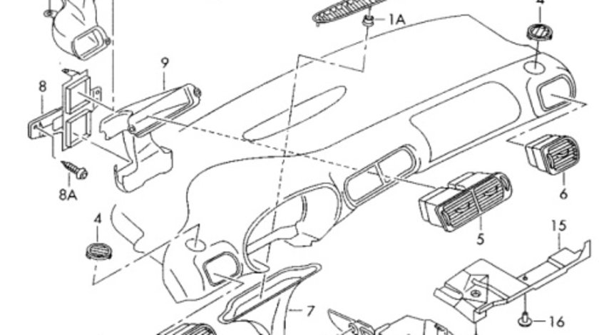 Senzor de lumina Audi A6 4B 2002 2003 Sedan OEM 8D0907539