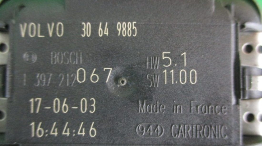 SENZOR DE PLOAIE PARBRIZ COD 30649885 / 1397212067 VOLVO XC90 1 FAB. 2002 - 2014 ⭐⭐⭐⭐⭐