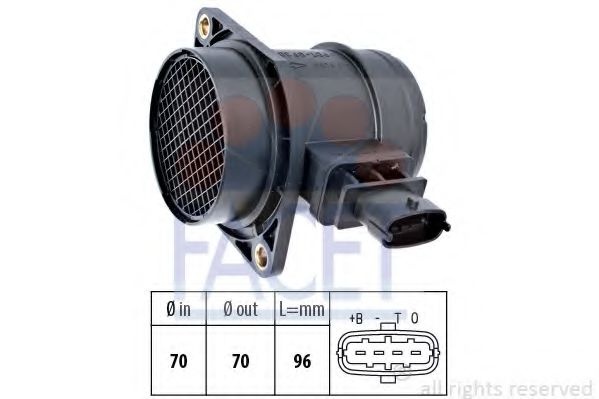 Senzor debit aer FIAT LINEA (323) (2007 - 2016) FACET 10.1299 piesa NOUA