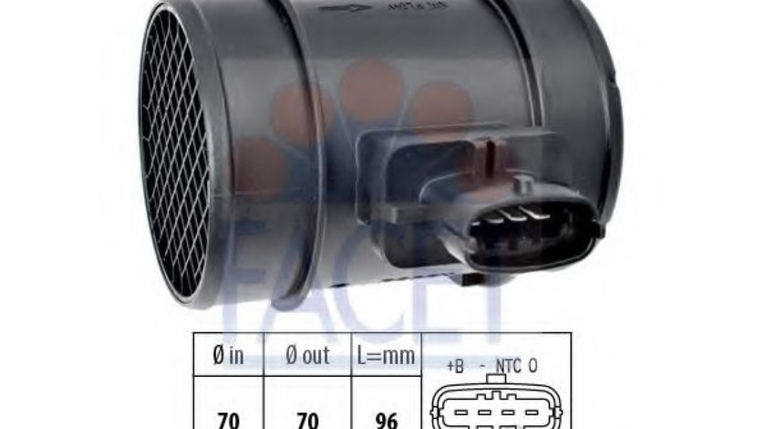 Senzor debit aer FIAT PUNTO (199) (2012 - 2016) FACET 10.1413 piesa NOUA