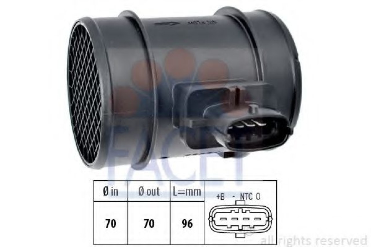 Senzor debit aer LANCIA YPSILON (843) (2003 - 2011) FACET 10.1413 piesa NOUA